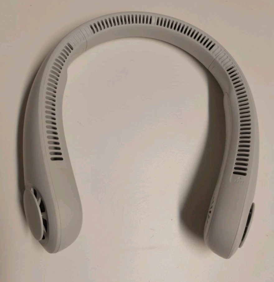 JISULIFE Portable Neck Fan – Gray – Hands-Free Cooling gallery