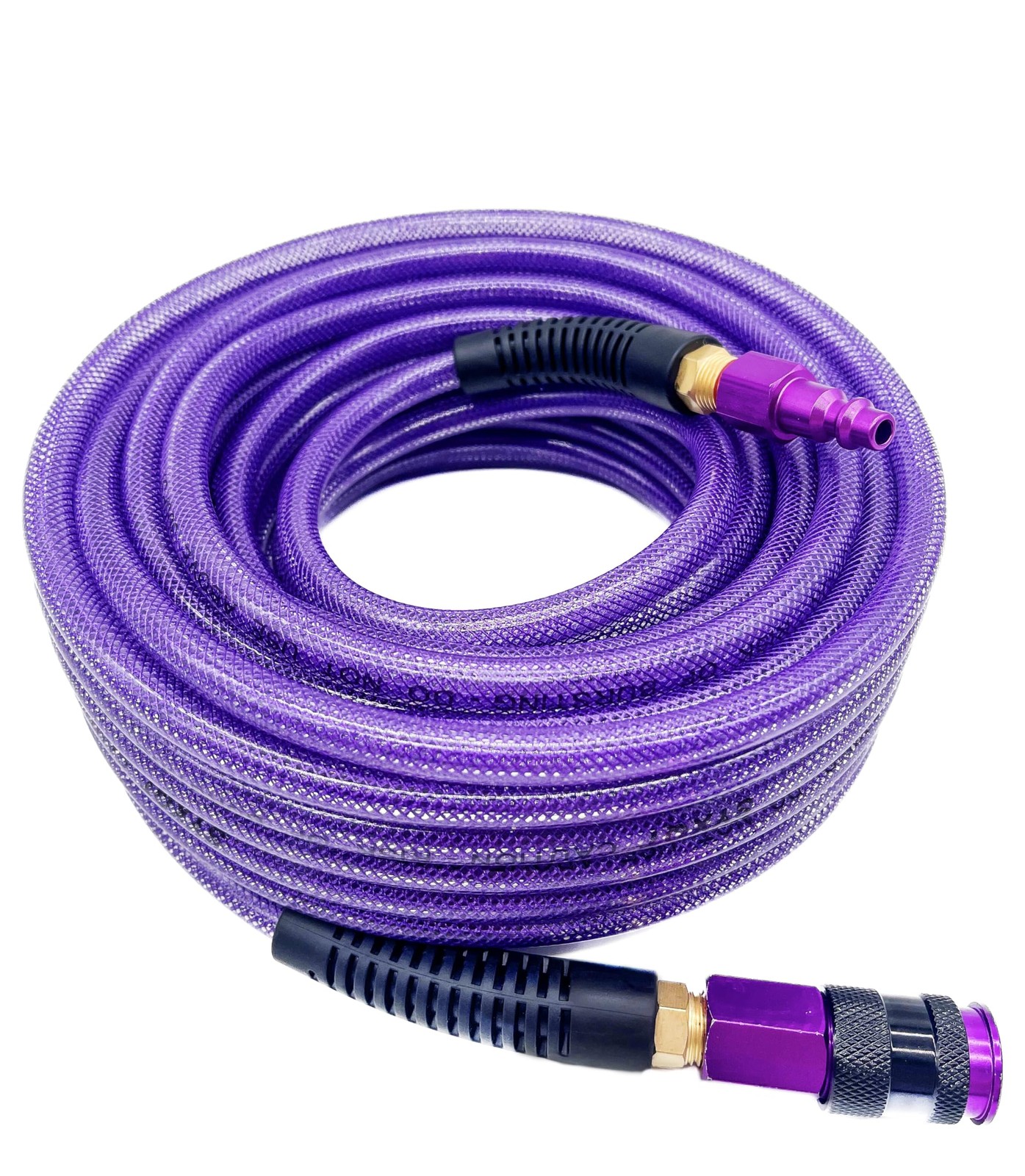 Polyurethane(PU) 1/4-Inch x 50FT Reinforced, Air Hose with 1/4” Swivel Solid Alu gallery