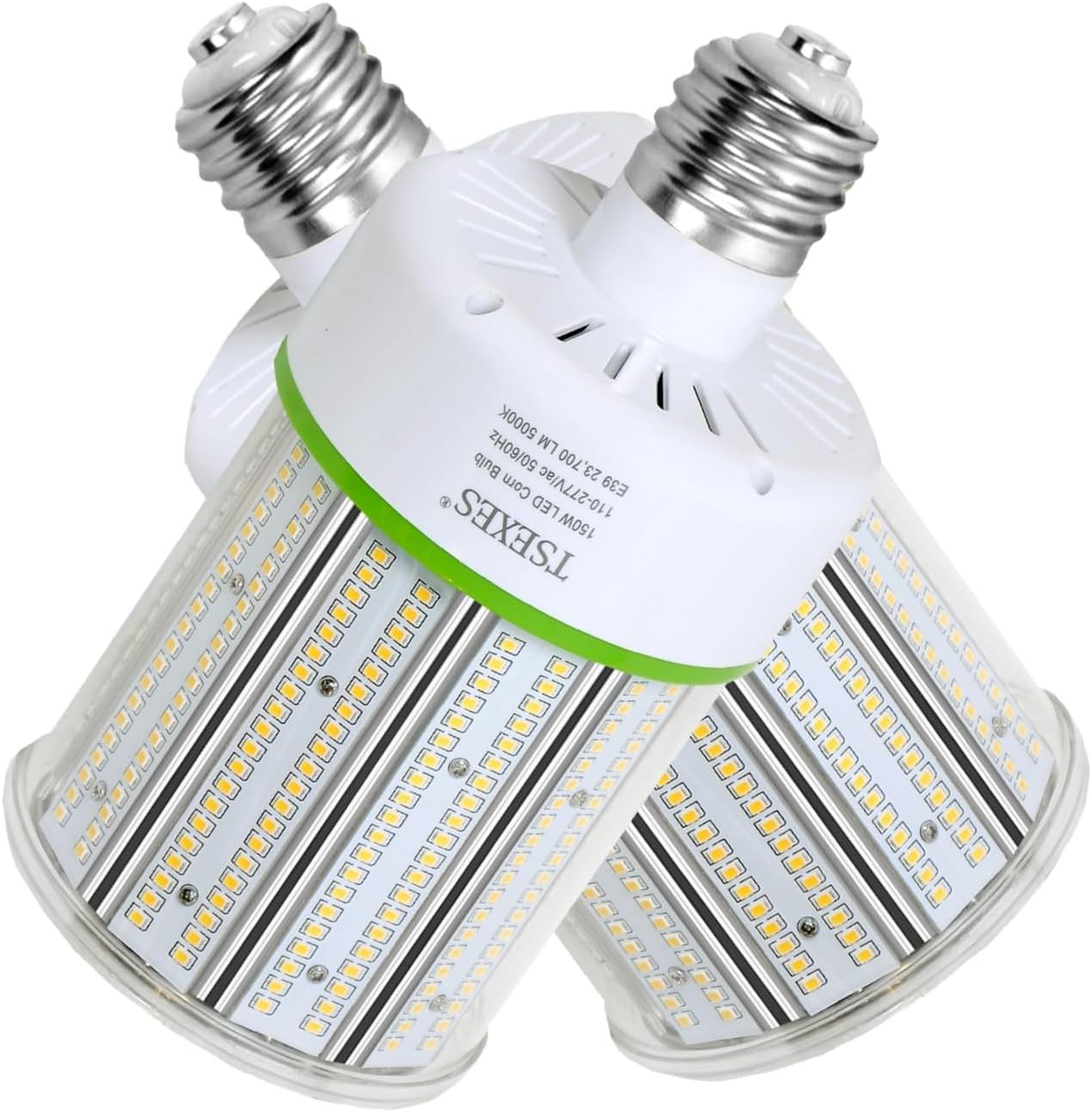 2 Pack 150W LED Corn Bulbs E39 Base 23700Lm 5000K for High Bay Lighting gallery
