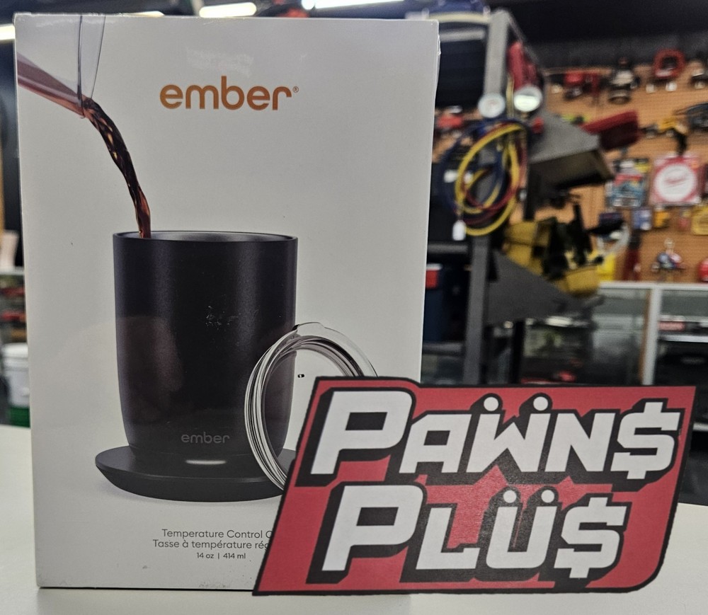 Ember Temperature Control Smart Cup 14 oz App-Controlled Heated Coffee Cup Blk