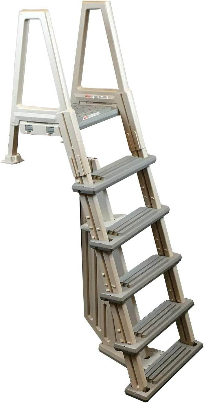 Confer 6000BX Inpool Above Ground Heavy Duty Swimming Pool Ladder - Warm Grey gallery