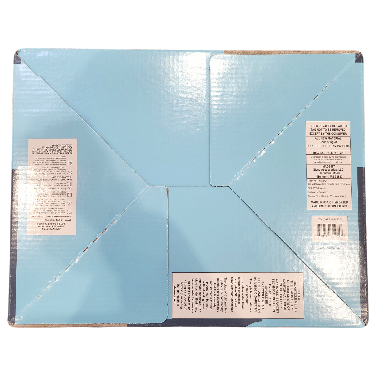 Tempur-Pedic Serenity 3" Cooling Memory Foam Mattress Topper, King Size gallery