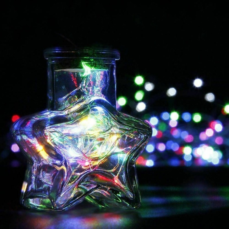 6x 20 LED 2m Waterproof LED MICRO Silver Copper Wire String Fairy Lights Decor gallery