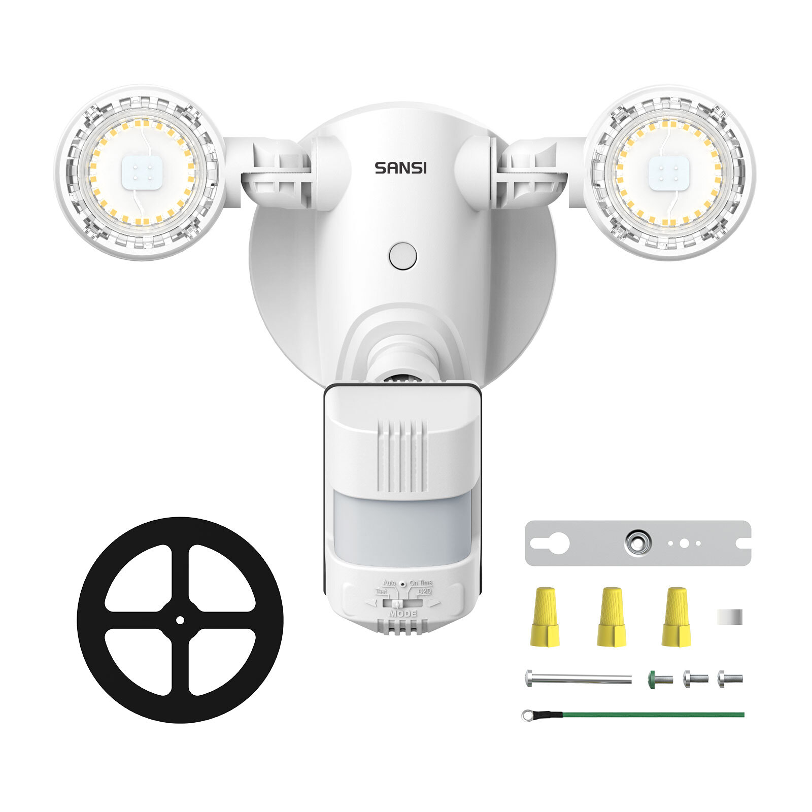 SANSI 10,000LM Security Light Outdoor Motion Sensor LED Wall Mounted Floodlight gallery