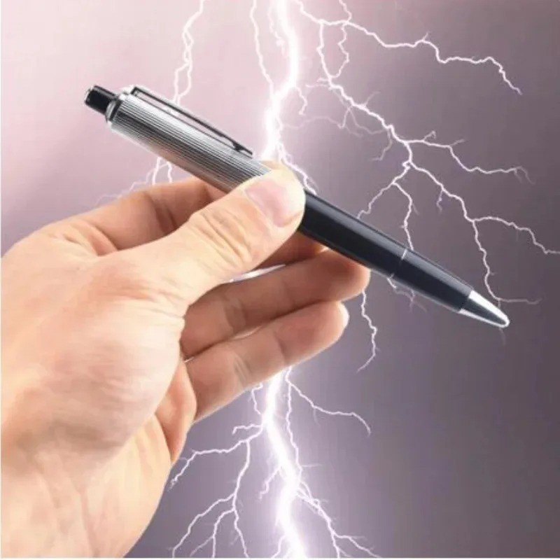 Shocking Electric Pen Prank Shock Trick Novelty Metal Joke Gag Toy Gift Funny gallery