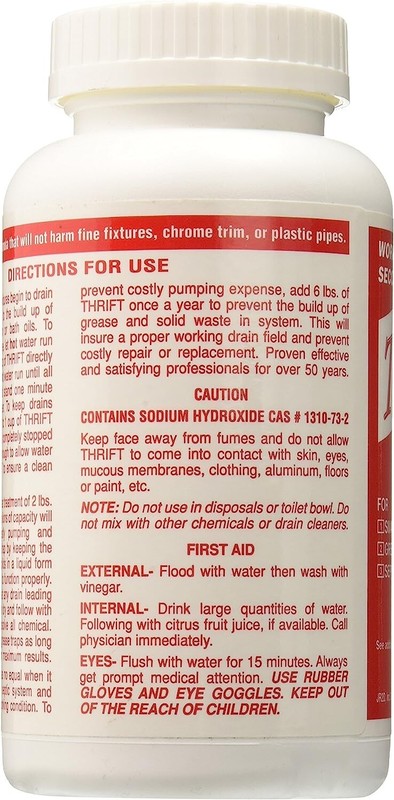Thrift T-100 Alkaline Based 1-Pound Granular Drain Cleaner (1 lb) gallery