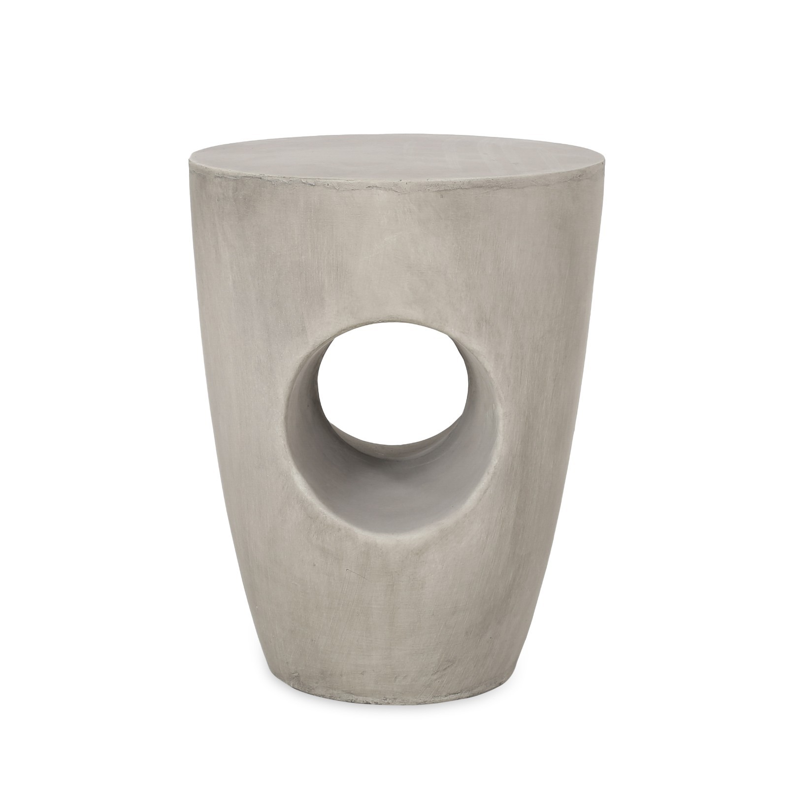 Sirius Outdoor Side Table Magnesium Oxide Stone-Look Patio Accent Table gallery