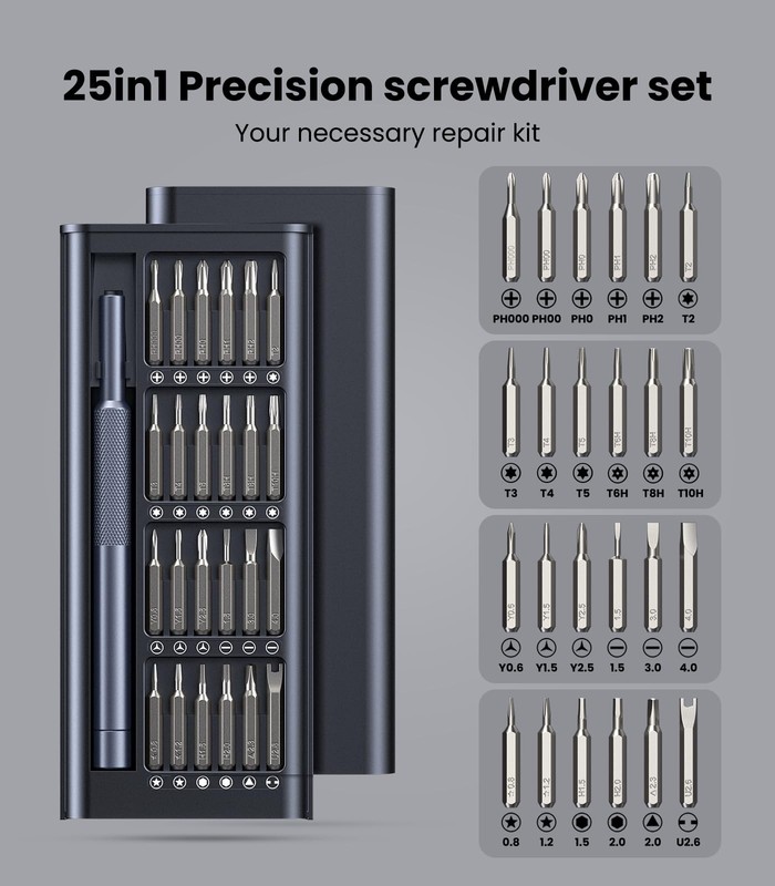 25-in-1 Small Precision Screwdriver Set, Professional Magnetic Mini Repair To... gallery