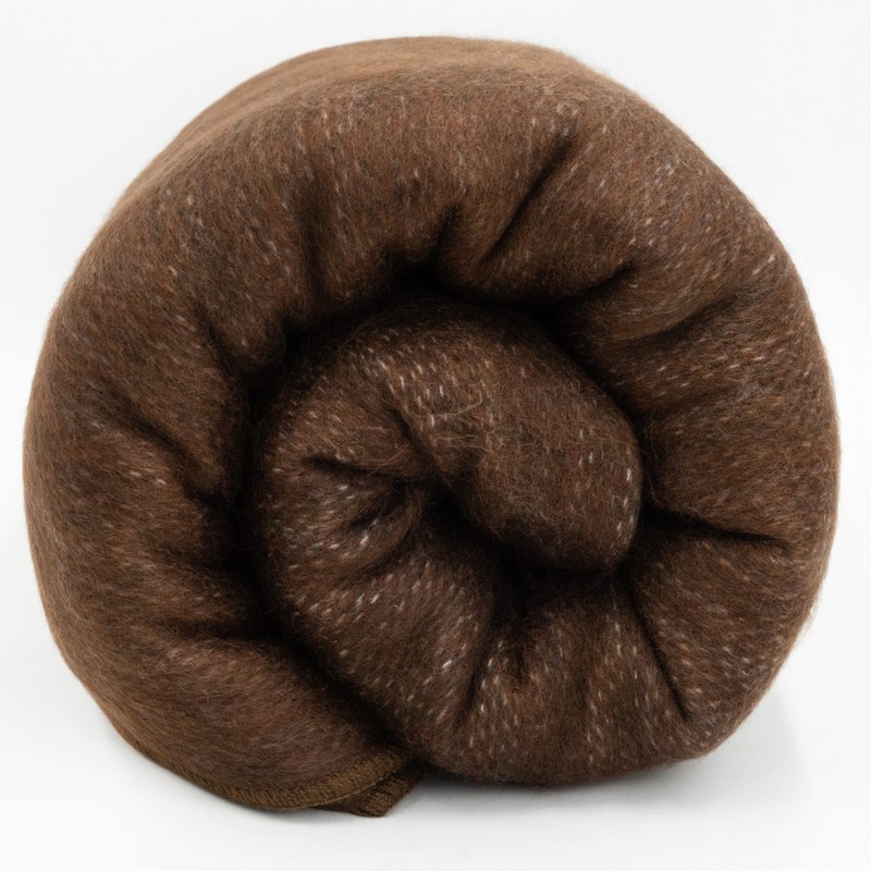 DOUBLE DENSITY ALPACA WOOL BLANKET THROW | QUEEN SIZE | SOFT & WARM EARTH BROWN gallery