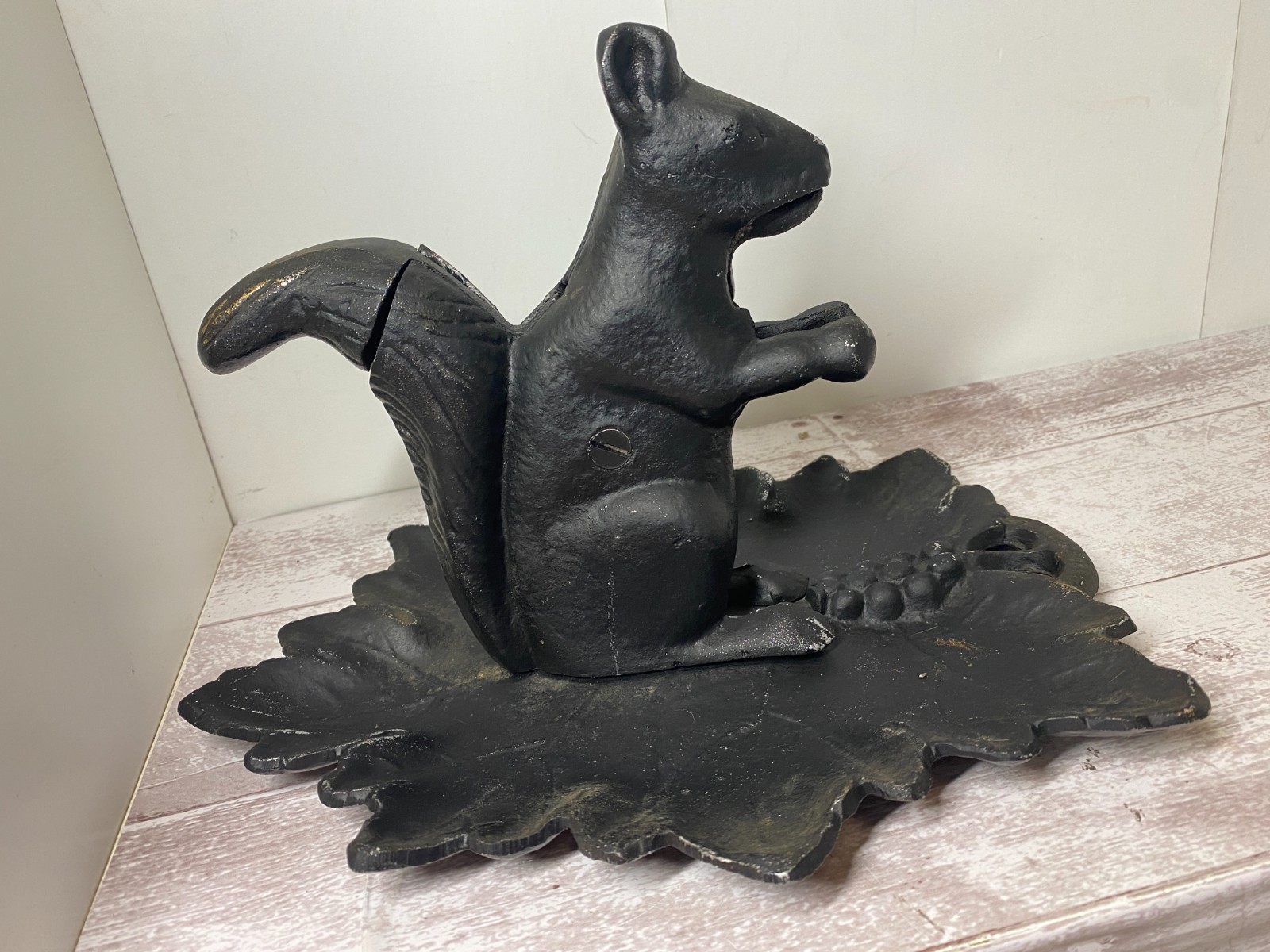 Antique Style Black Cast Iron Squirrel Mechanical Nutcracker gallery