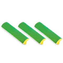 Libman Nitty Gritty Roller Mop Refills Head Replacement Green Yellow 3 Pack New