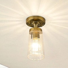 Semi Flush Mount Ceiling Light Fixture, 1-Light Hanging Lamp Pendant Light