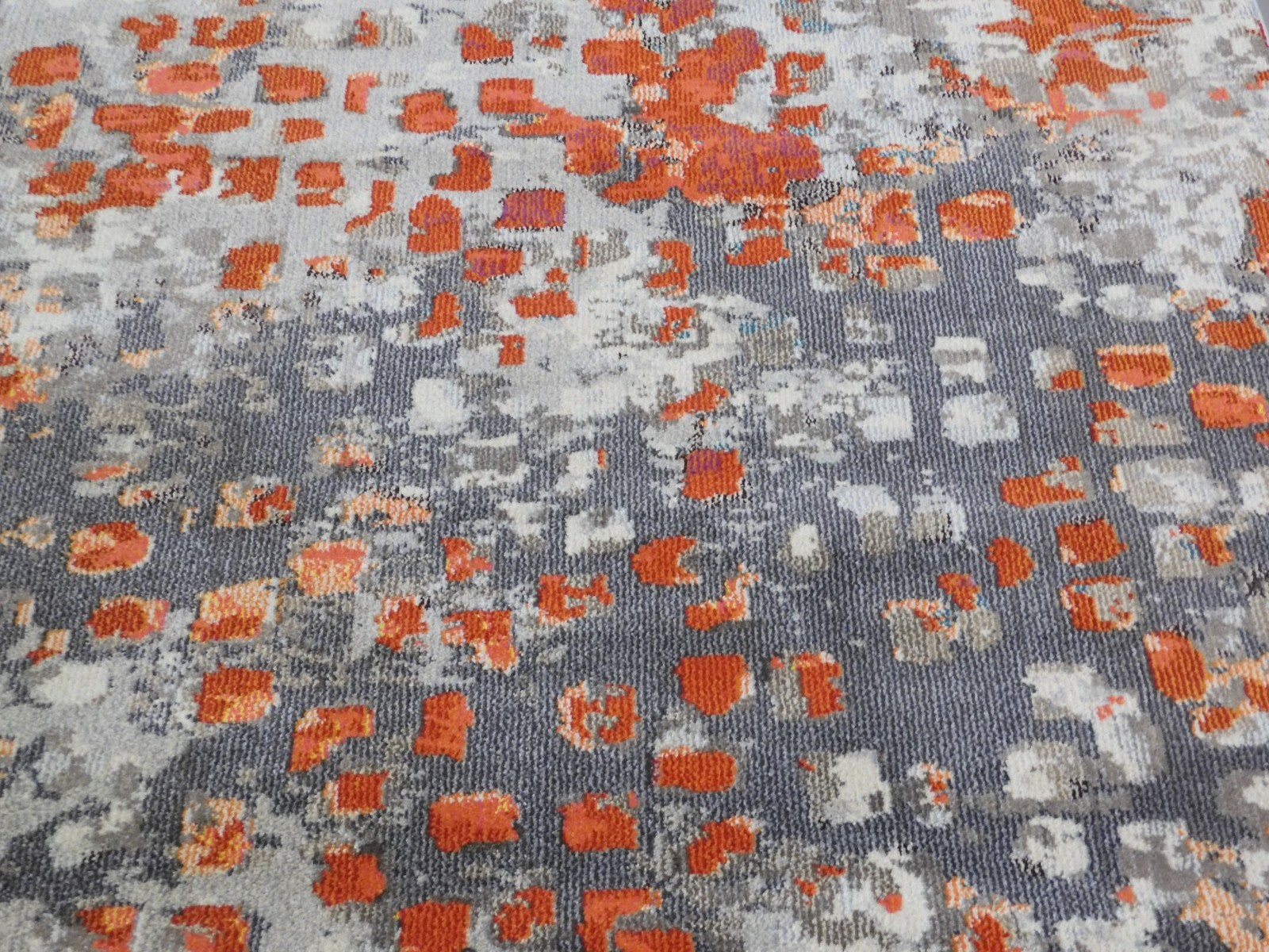 GREY / ORANGE 5'-1" X 7'-7" Loose Threads Rug,Reduced Price 1172626039 MNC225H-5 gallery