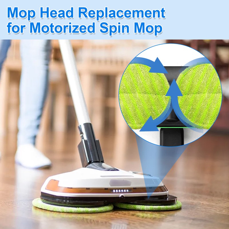 6 PCS Microfiber Mop Replacement Pads Reusable Cleaning Mat For Hardwood Floors gallery