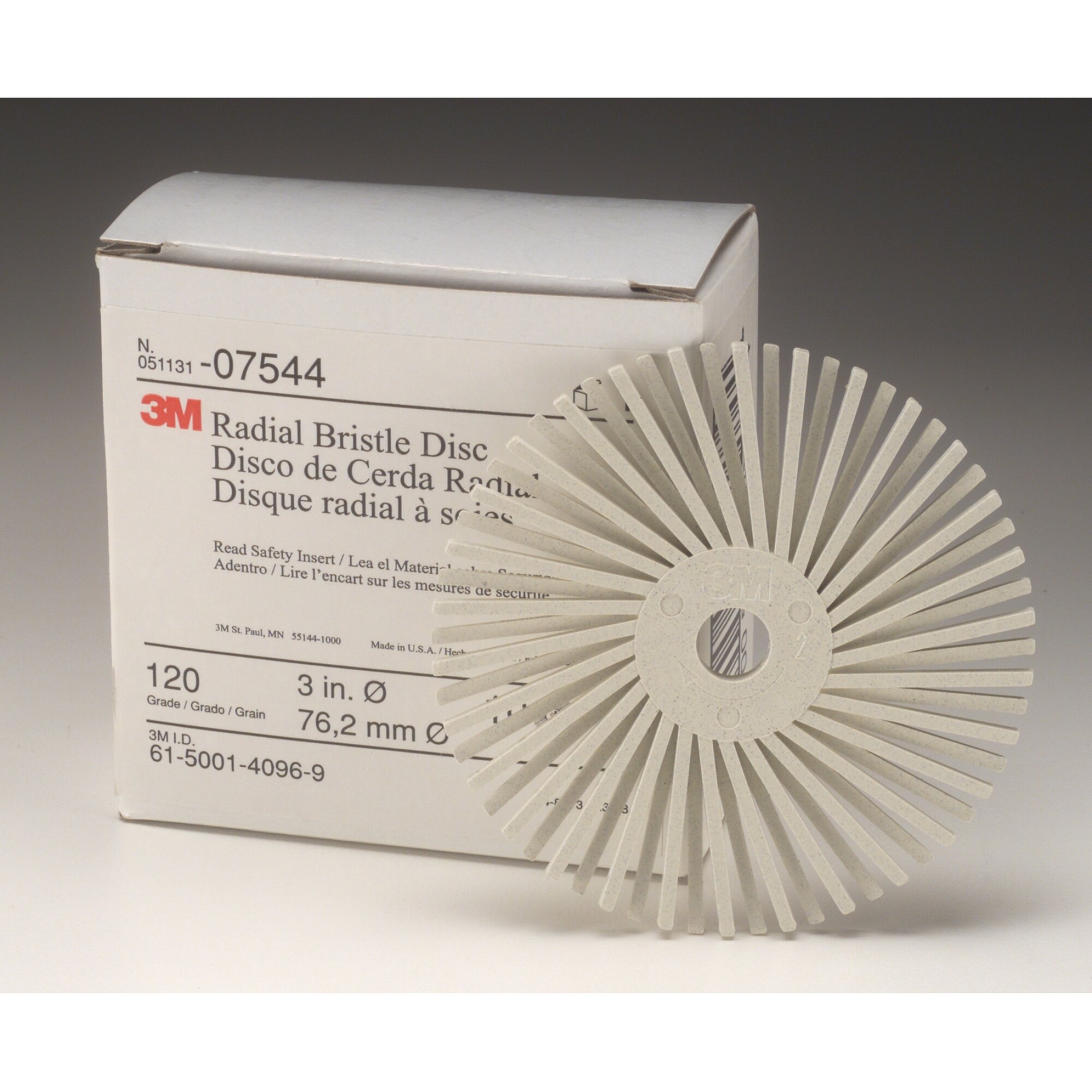 Scotch-Brite Radial Bristle Disc, 3 in x 3/8 in 80 gallery