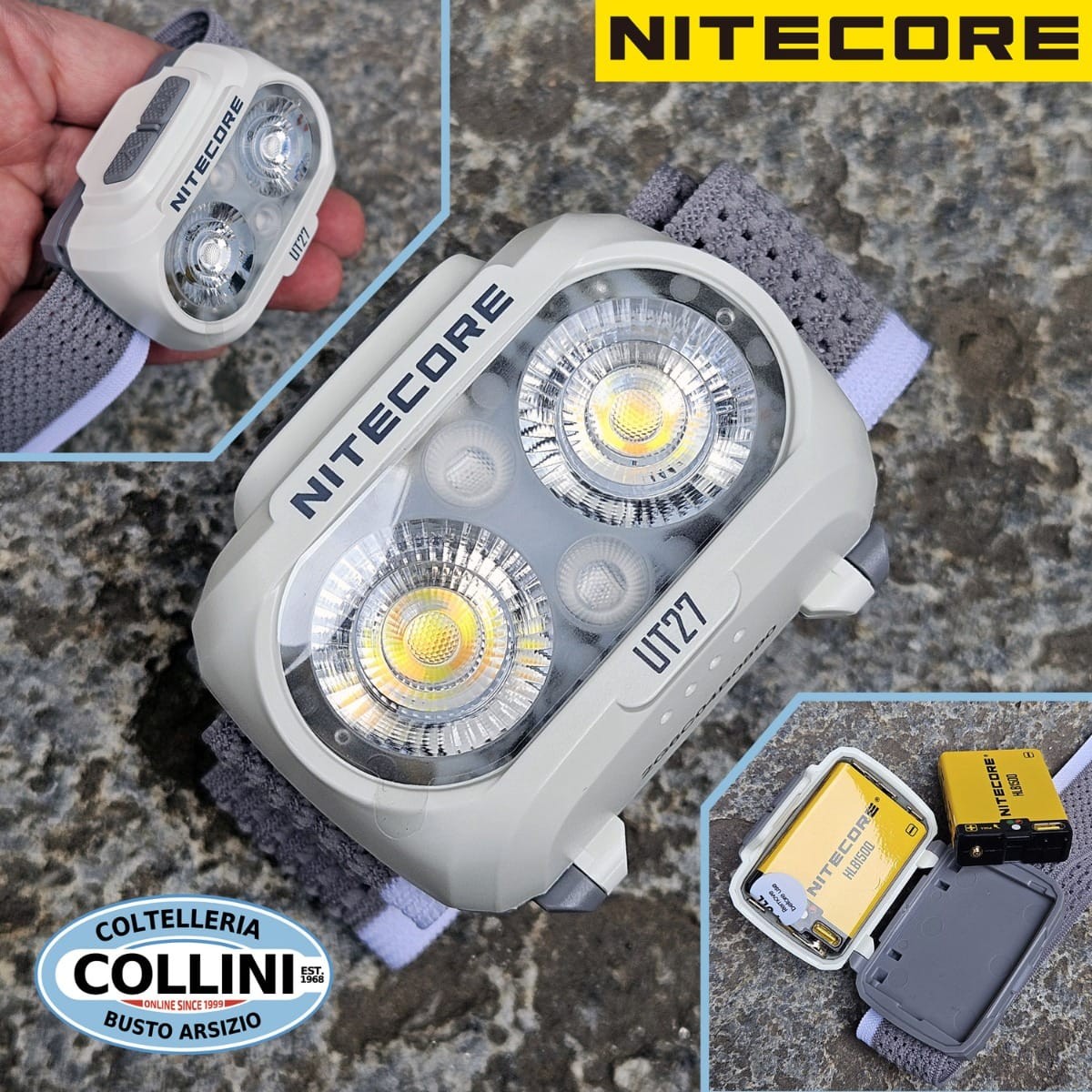Nitecore - UT27 PRO - Titan White - Compact Front with 2x Charging Batteries... gallery