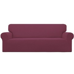 Easy-Going Stretch Sofa Slipcover 1-Piece Cover Large Sofa, Ash Rose