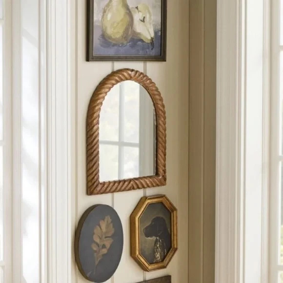 14”x16” Textured Wood Mirror - Threshold™ designed with Studio McGee gallery
