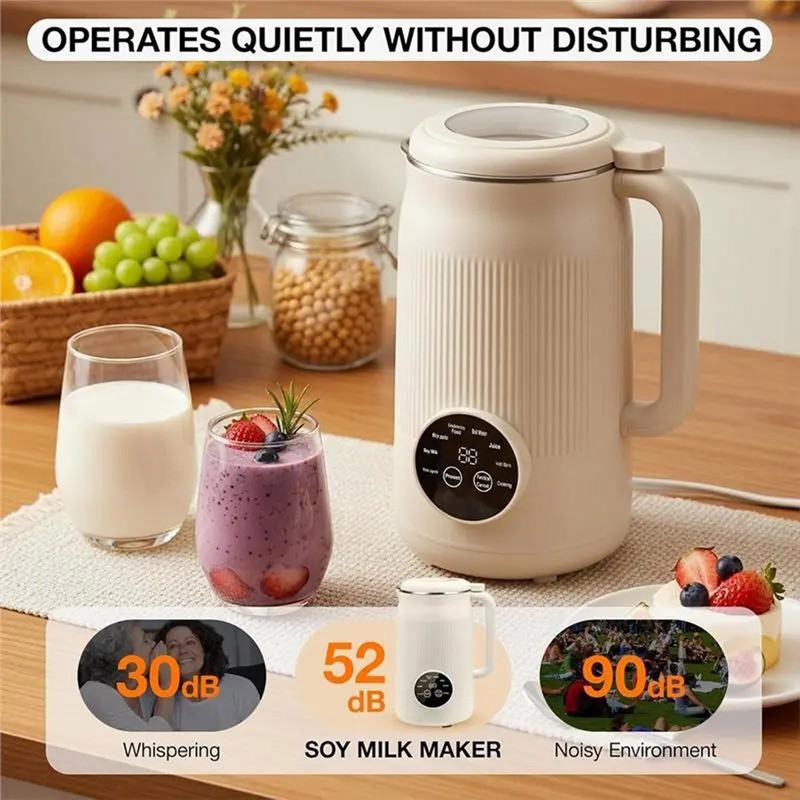 8 In 1 Automatic Nut Milk Maker With 12 Blades 50oz Almond Soy Milk Machine US gallery