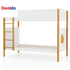 Twin over Twin Bunk Bed with Integrated Ladder and Safety Guardrails