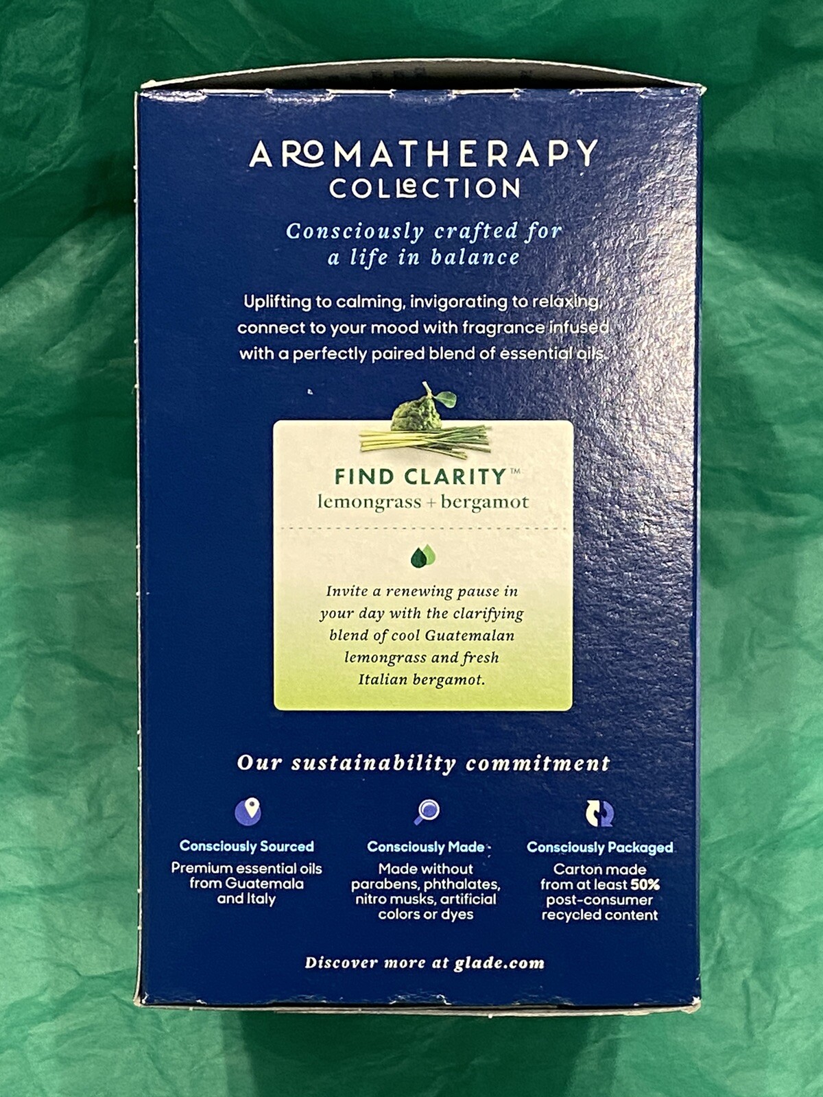 Glade Aromatherapy Cool Mist Essential Oil Diffuser Kit w/Refill FIND CLARITY gallery