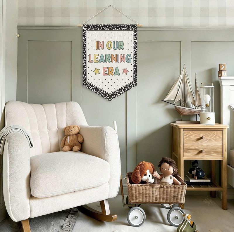 Reading Corner Decor, in Our Learning Era Wall Banner Pennants Flag, Reading Cor gallery