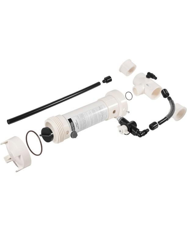Pool Chlorinator, 320 Automatic in-Line Chlorine/Bromine Feeder Compatible with gallery