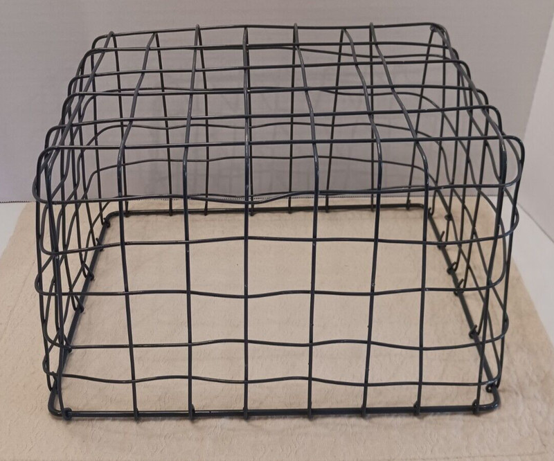 Free Form Wire 12" Basket Rectangular Industrial Farmhouse Style gallery