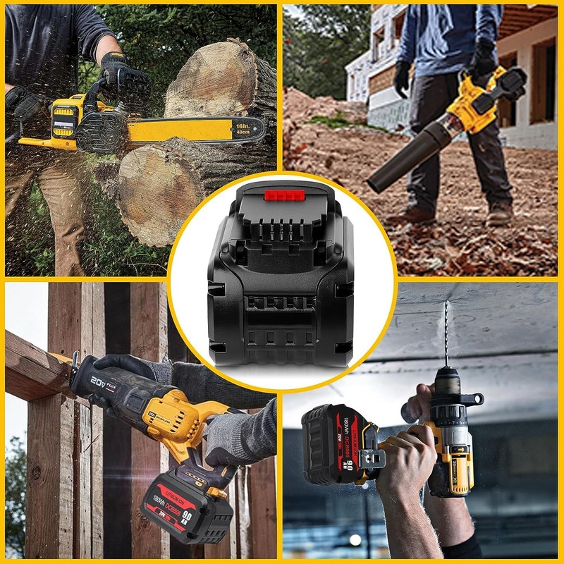 4X For DEWALT FLEXVOLT DCB609-2 20V/60V 9.6Ah MAX Li-Ion Battery DCB606-2 DCB606 gallery