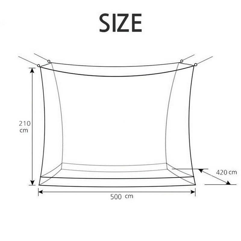 Extra Large size White Mosquito Fly Net Netting Camping bug Garden (16.5Ft/5m) gallery