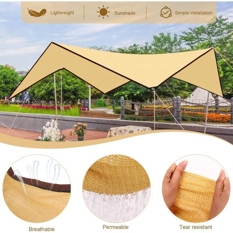 Outdoor Sun Shade Sail Rectangle UV Canopy Sunshade Cover For Garden Pool Yard gallery
