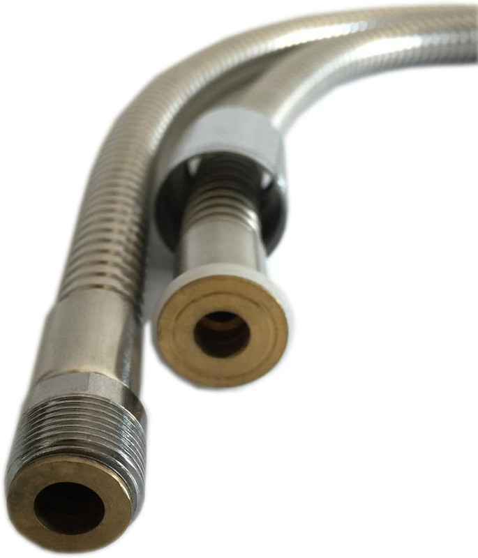 Kitchen Pull down Sink Faucet Spray Head Hose Replacement Part - Stainless Steel gallery