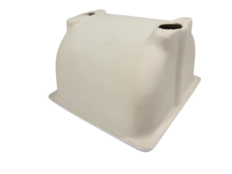 Recessed White Ceramic Tile TP Holder Toilet Paper Niche Mid Century Modern gallery