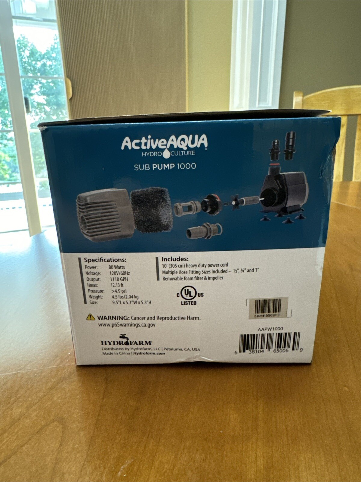 Active Aqua Pump 1000 GPH gallery