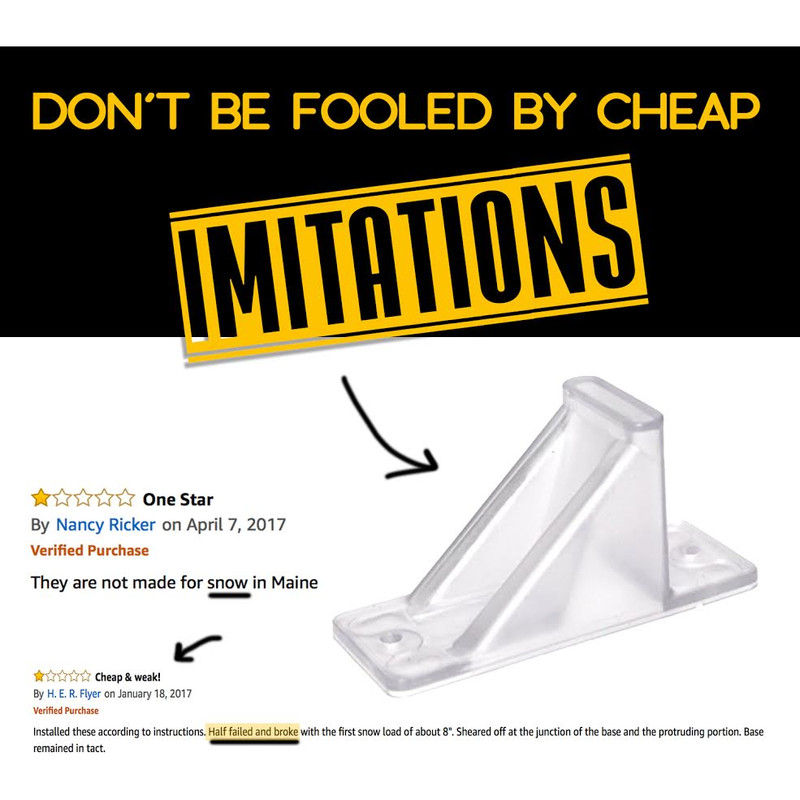 50 PACK COLOR MINI SNOW GUARD™ STOPS PATENTED PERFECT SEAL GASKET NO SILICONE gallery