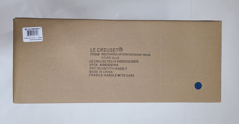 Le Creuset Rectangular Casserole With Lid 4 Qt Azure Blue gallery