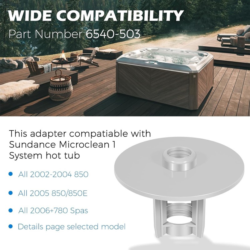6540-503 Spas Adapter for Sundance Microclean Filter 6540-502 6540-501 780 850 gallery