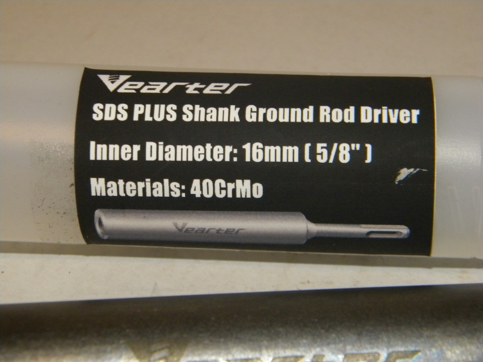 VEARTER Ground Rod Driver for 5/8 Inch and 3/4 Inch Ground Rods 13/16" X 6-11/1 gallery
