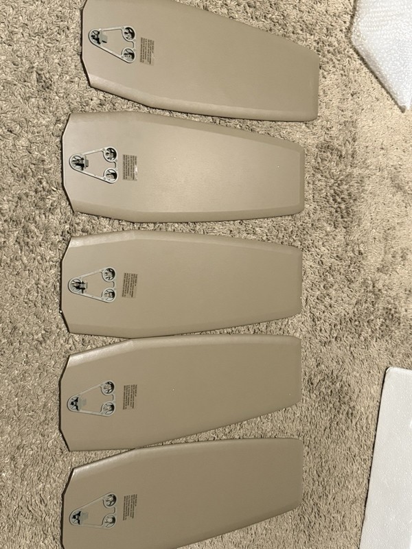 5X Blade REPLACMENT Hunter Antero 44 in. Hunter Express Matte Silver Ceiling Fan gallery