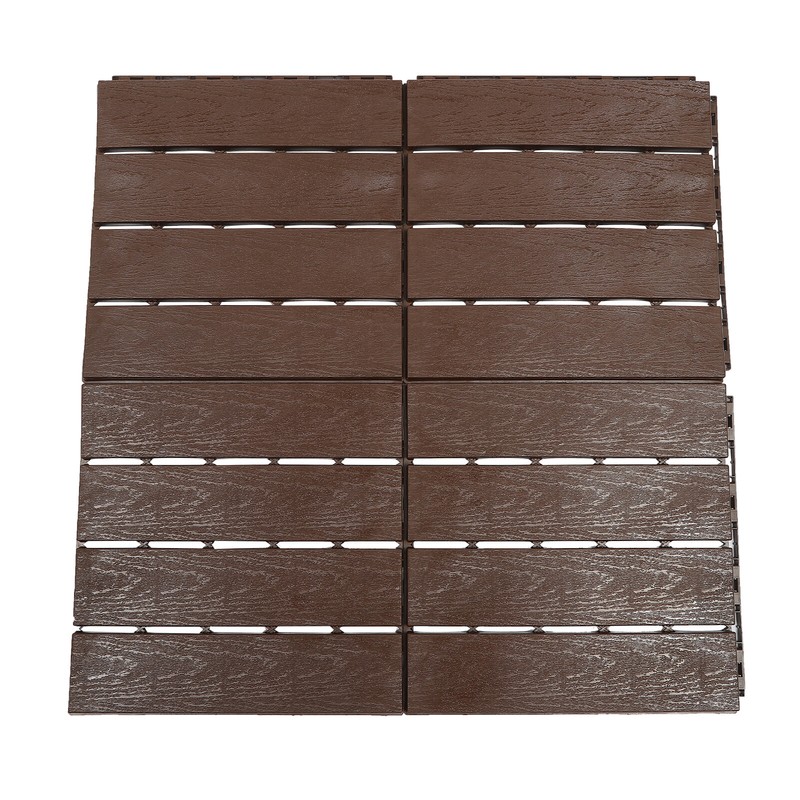 12"x12" Plastic Interlocking Composite Decking Floor Deck Tiles Bacony Pavers gallery