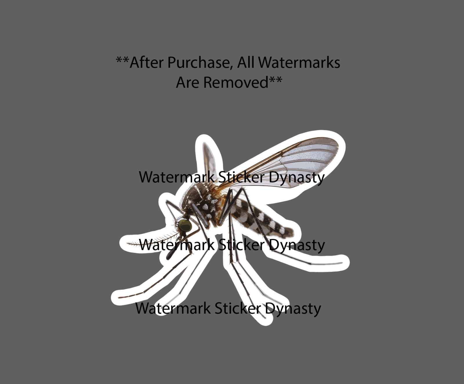 Mosquito Sticker Waterproof Decal Animal Outdoor Wildlife Nature Virus Gift NEW gallery
