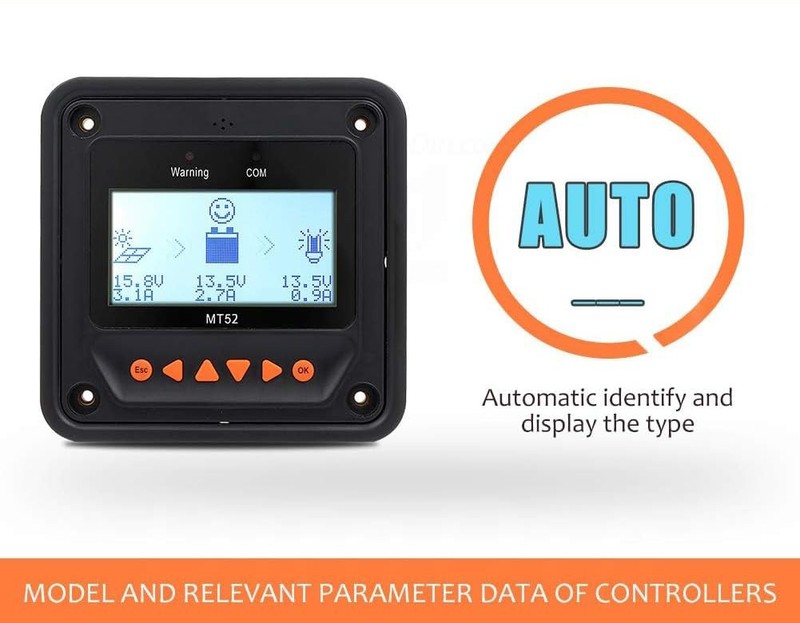 MT-52 Remote Meter MT-52 Solar Controller LCD Display Remote Meter Fit for Tr... gallery