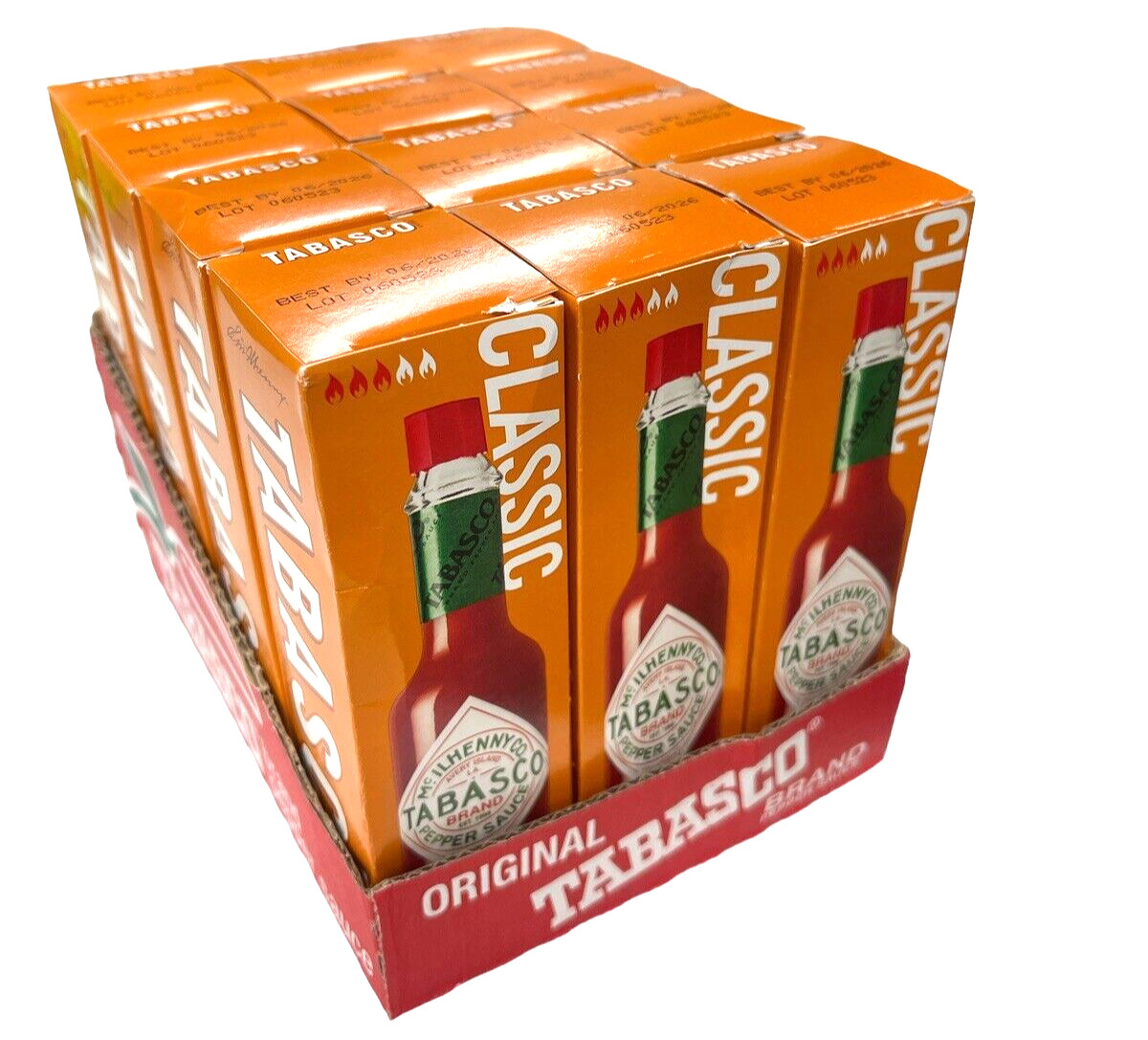 12 Bottles (2 fl oz each) TABASCO Classic McIlhenny Hot Pepper Sauce EXP 6/26 gallery