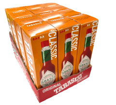12 Bottles (2 fl oz each) TABASCO Classic McIlhenny Hot Pepper Sauce EXP 6/26