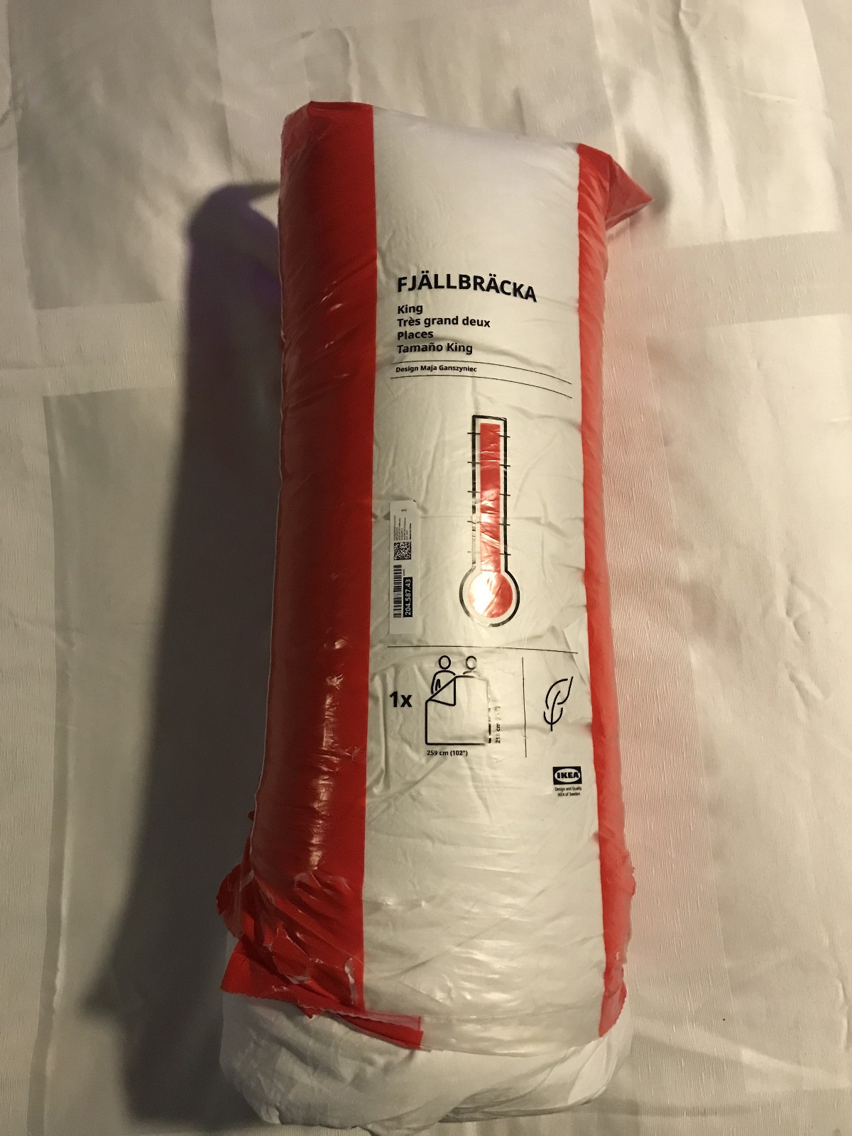 COMFORTER "FJALLBRACKA"EXTRA WARM WHITE KING DUVET INSERT 204.587.43 [NEW] gallery