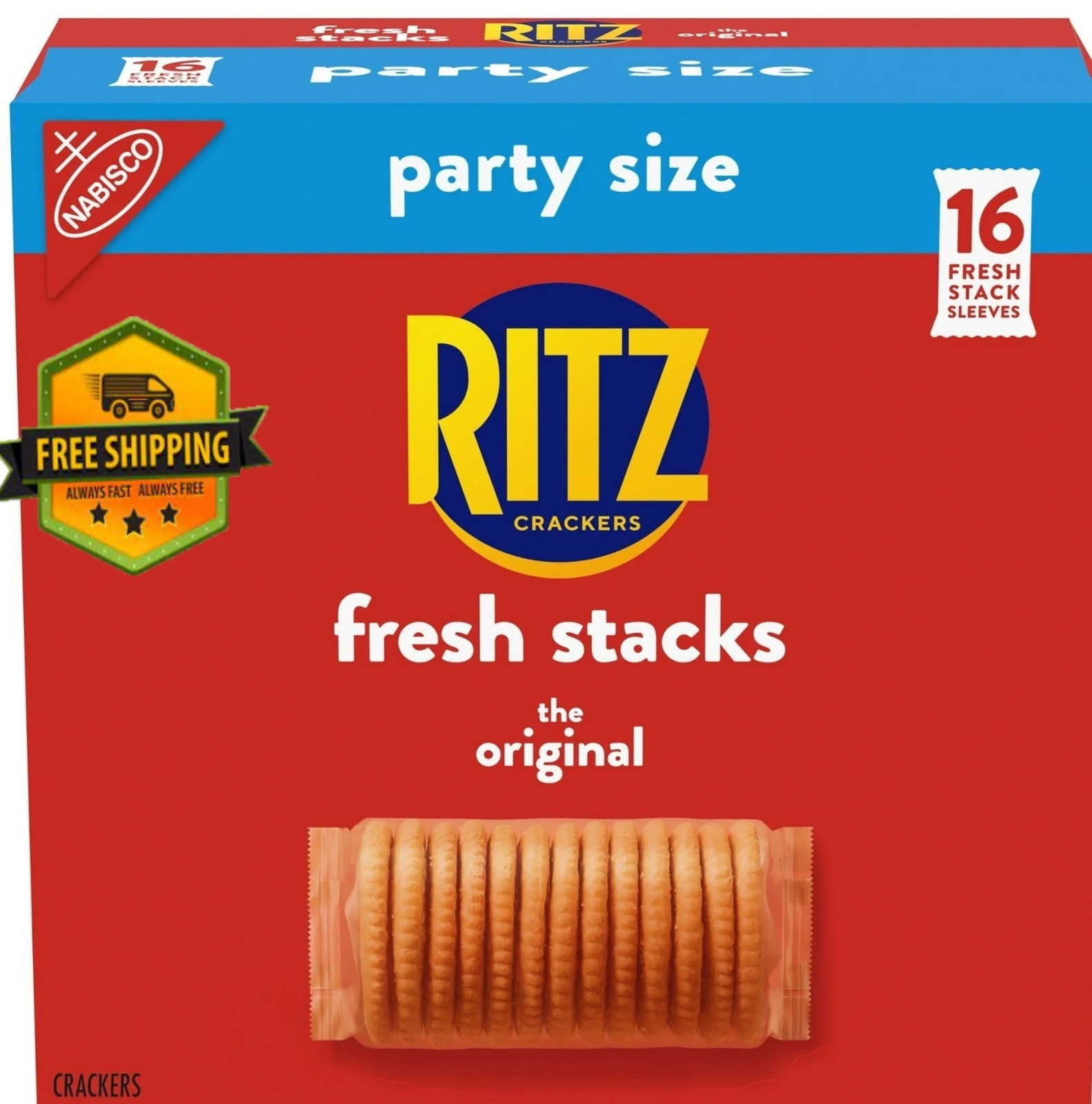RITZ Fresh Stacks Original Crackers, Party Pack, 23.7 oz, 16 Snack Packs gallery