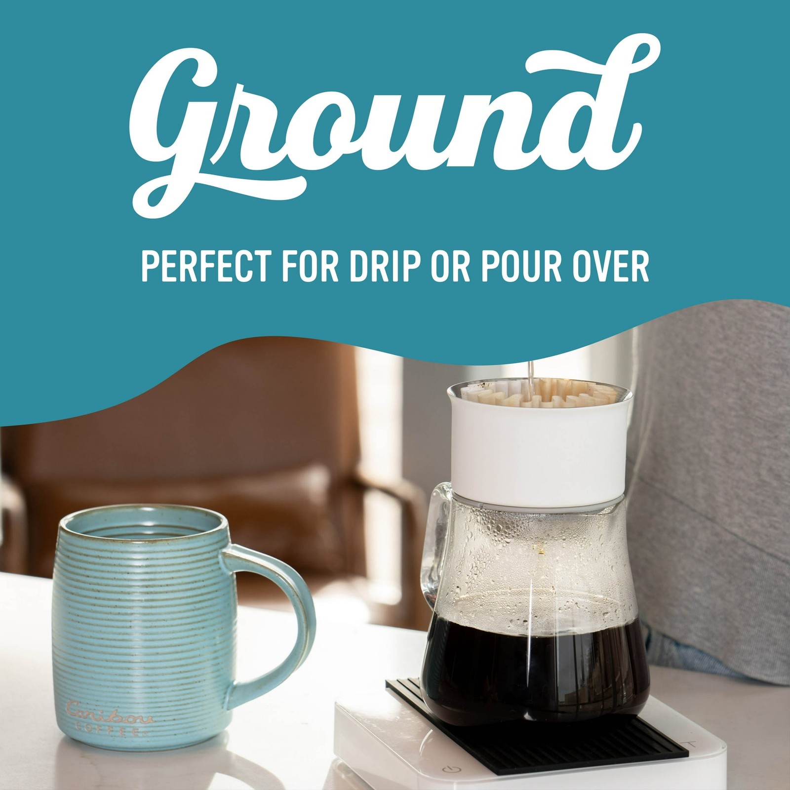 Caribou, Decaf Caribou Blend Premium Medium Roast Ground Coffee, Arabica, 12 oz gallery