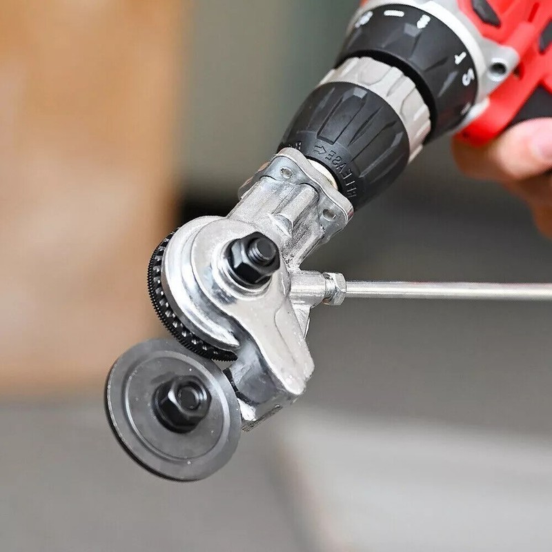 2PACK Electric Drill Shears Plate Cutter Attachment Sheet Cutter Nibbler Saw gallery
