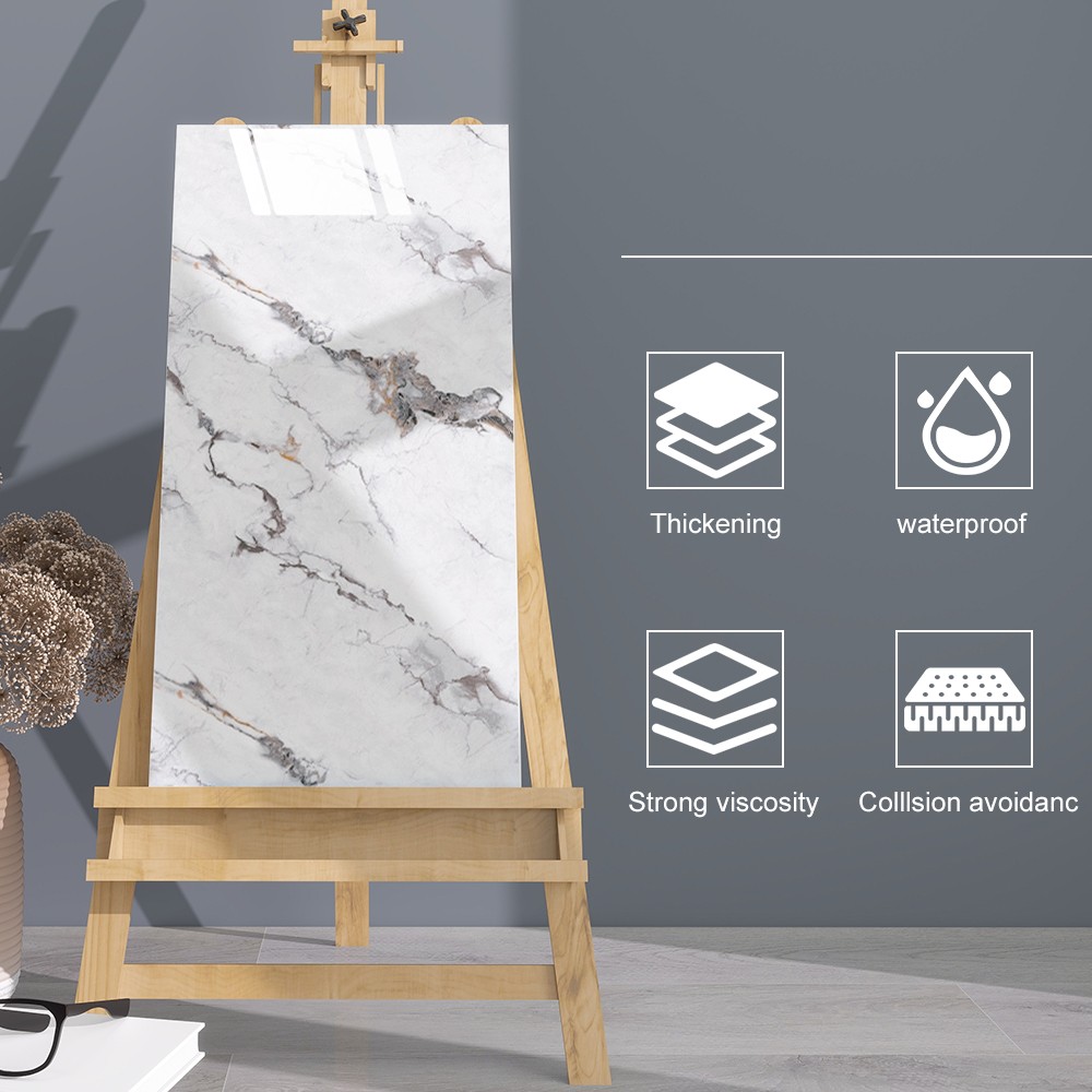 20/40pcs Oversized Marble Tiles Wall Panels Set - Self-Adhesive Marble Sheets gallery