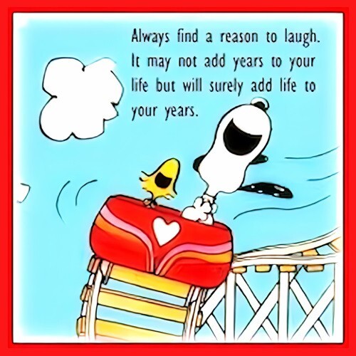 Always Find A Reason To Laugh Snoopy Refrigerator Fridge MAGNET gallery